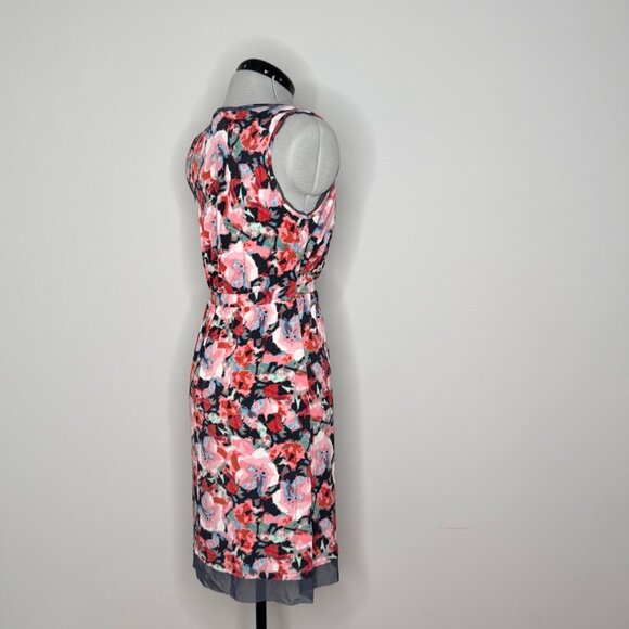 Simply Vera by Vera Wang Floral Dress with Sheer Hem - Picture 4 of 7